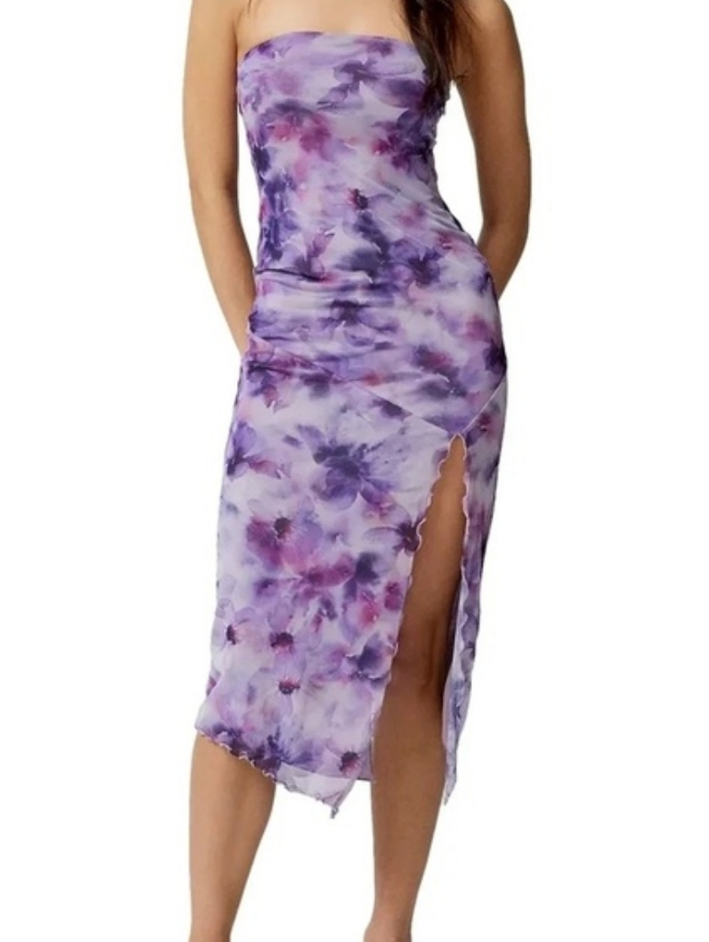 Urban Outfitters Samara Strapless Midi Dress